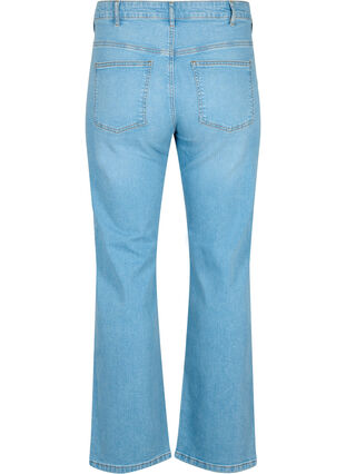  Gemma-jeans met hoge taille en rechte pasvorm, Light blue, Packshot image number 1