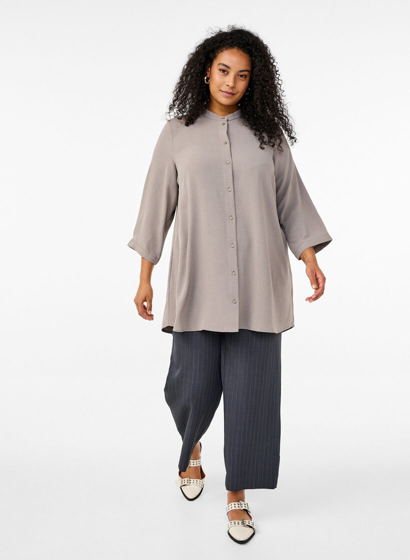 Tunique avec manches 3/4, Beige, Model image number 1