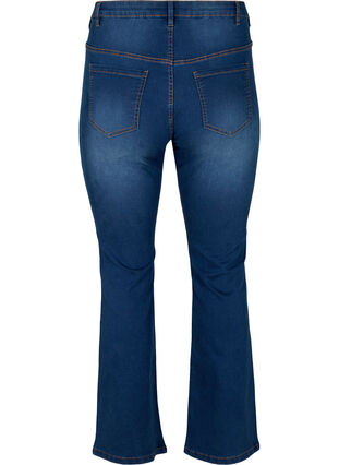 Pantalon bootcut Ellen jean taille haute, Blue denim, Packshot image number 1