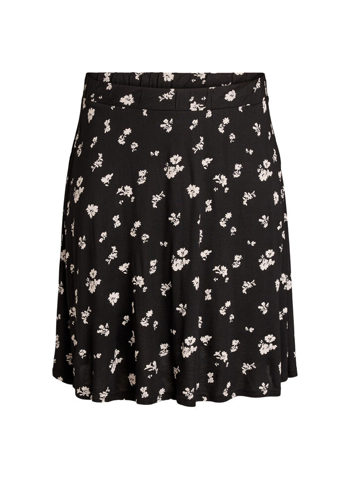 2-pack jupes patineuse en viscose, Noir, Packshot image number 2