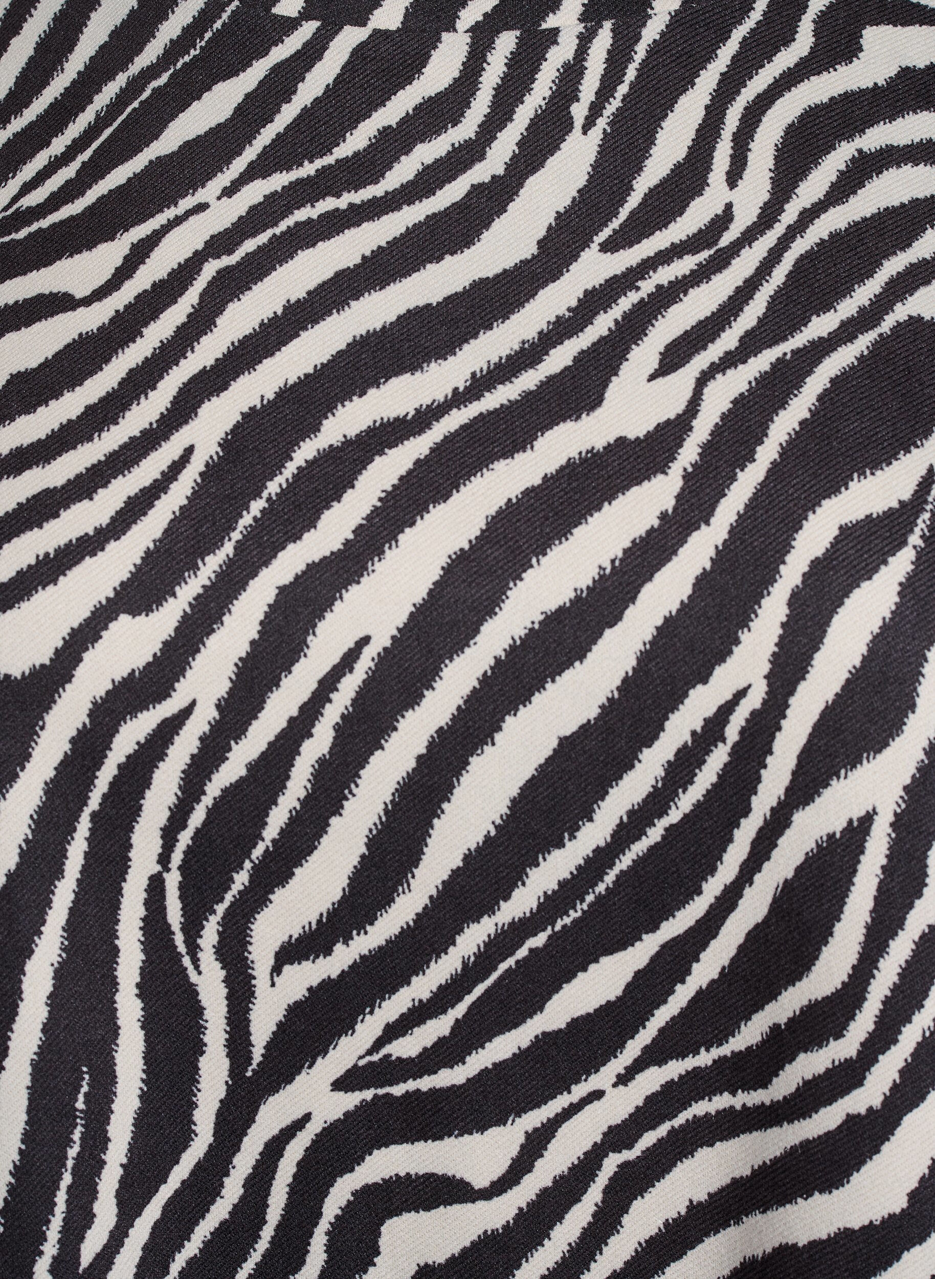 Zizzi Robe en trap&egrave;ze courte avec manches 7/8, Noir, Packshot image number 2