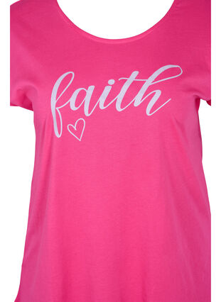 T-shirt ample à manches courtes en coton, Beetroot Pur Faith, Packshot image number 2