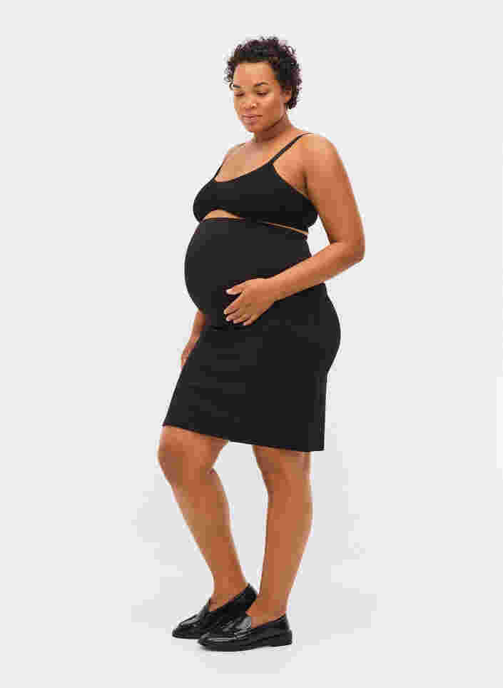 Nauwsluitende zwangerschapsrok, Black, Model image number 2