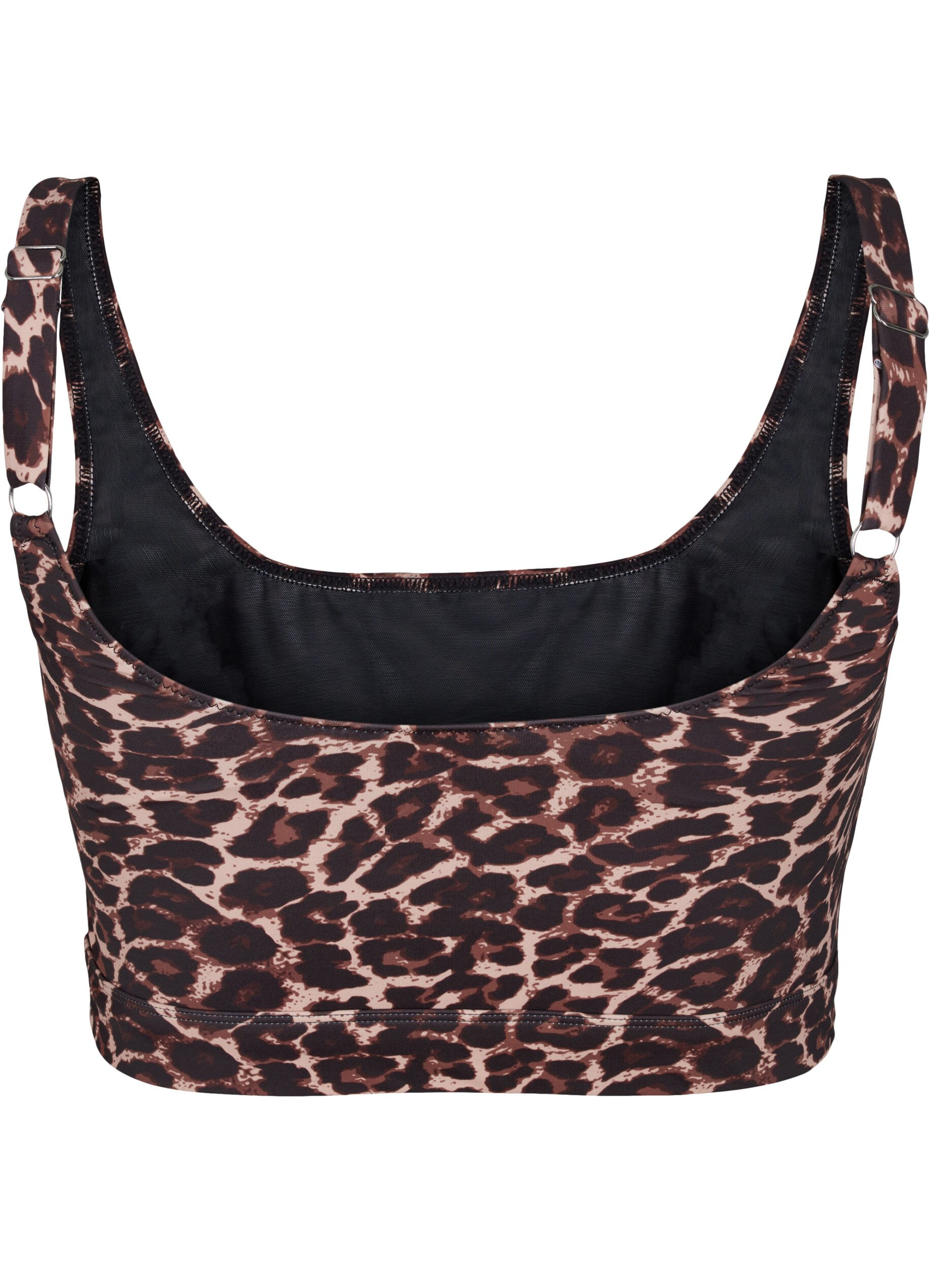 ZizziBedrukte bikinitop met verstelbare bandjes, Autentic Leopard, Packshot image number 1