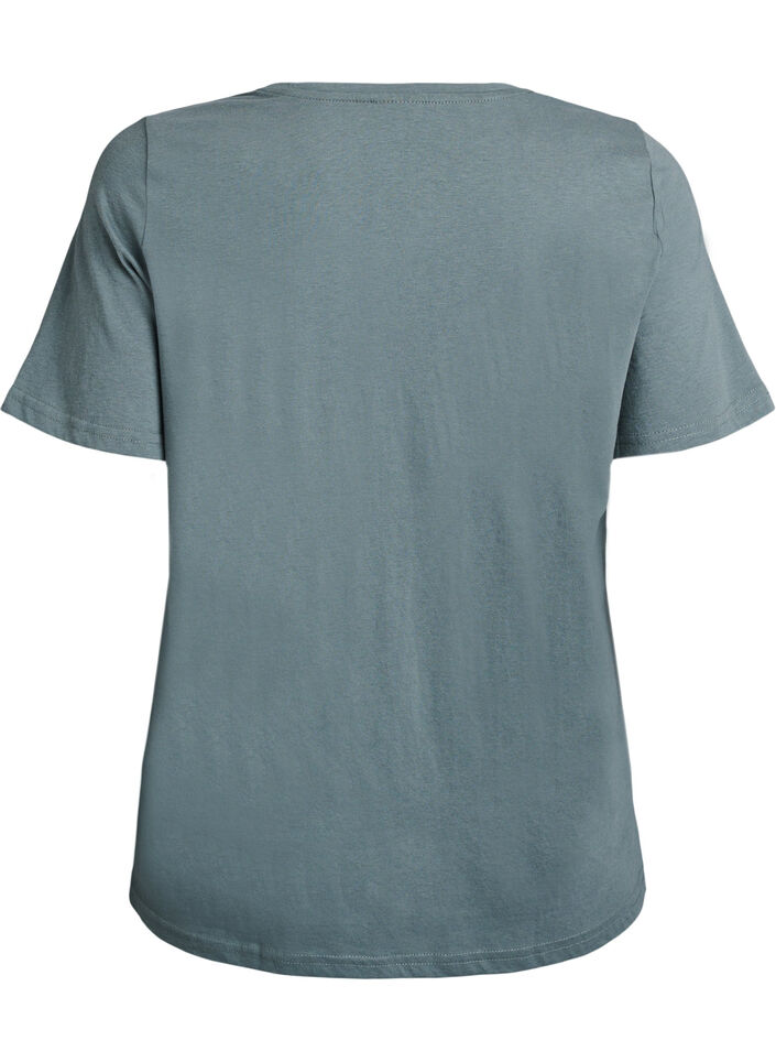 T-shirt imprim&eacute;, Vert, Packshot image number 1