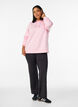 Sportieve scuba hoodie met decoratieve stiksels, Roze, Model image number 1