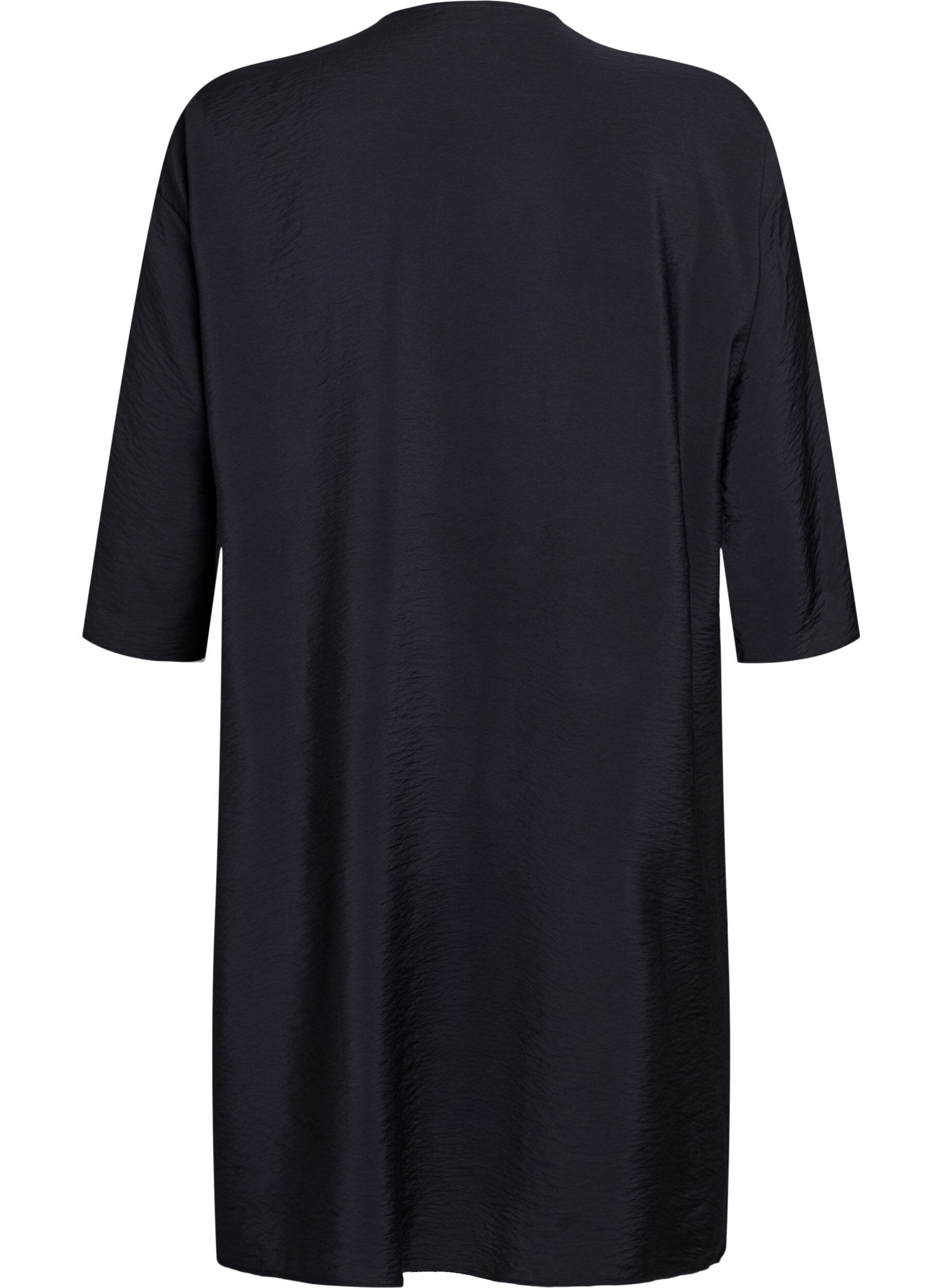 ZizziKimono van viscose met 3/4 mouwen, Zwart, Packshot image number 1