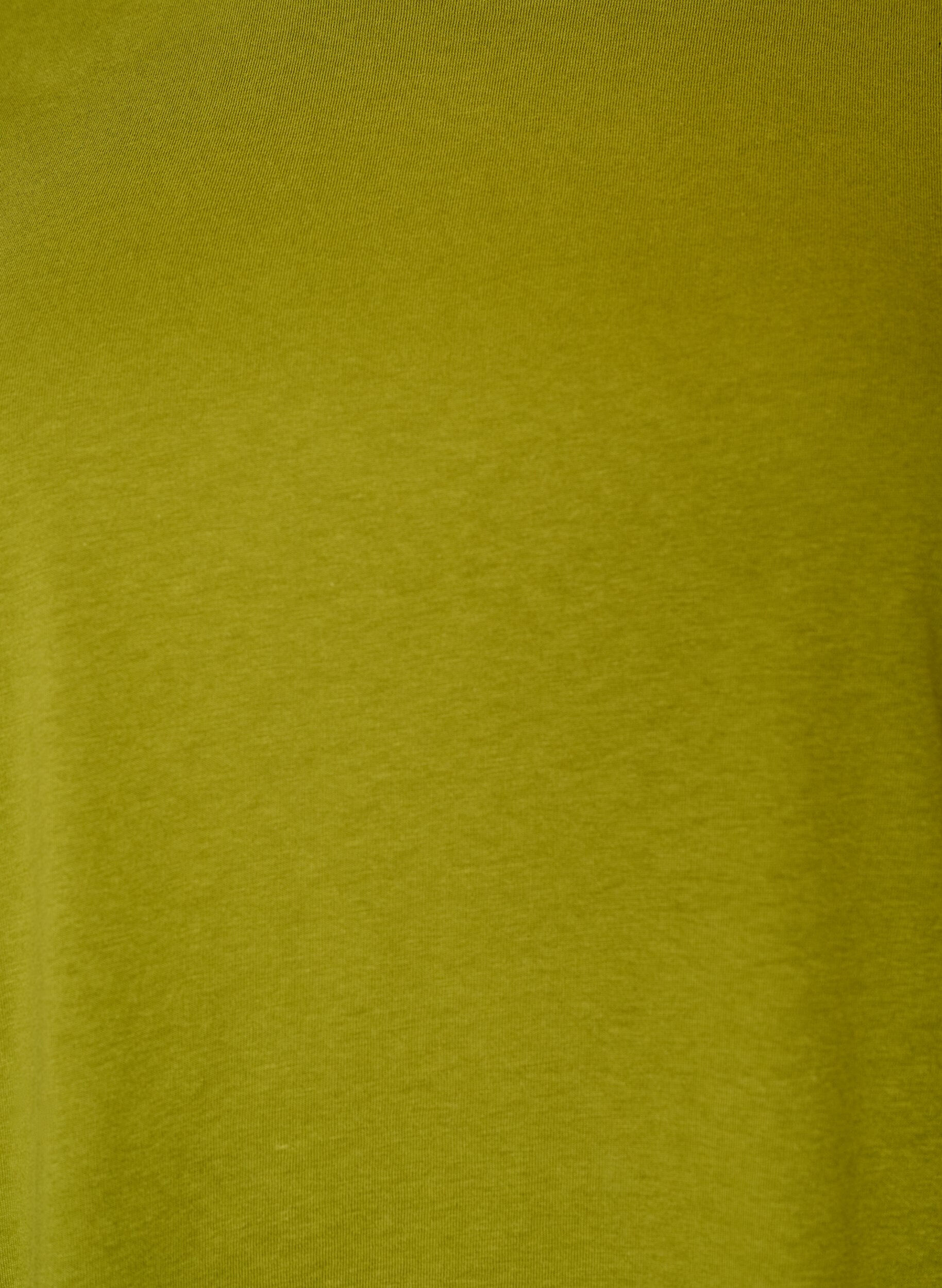 ZizziBasic cotton T-shirt with round neck, Green, Packshot image number 2