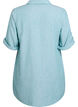 Tuniek van linnen en viscose met A-vorm, Blauw, Packshot image number 1