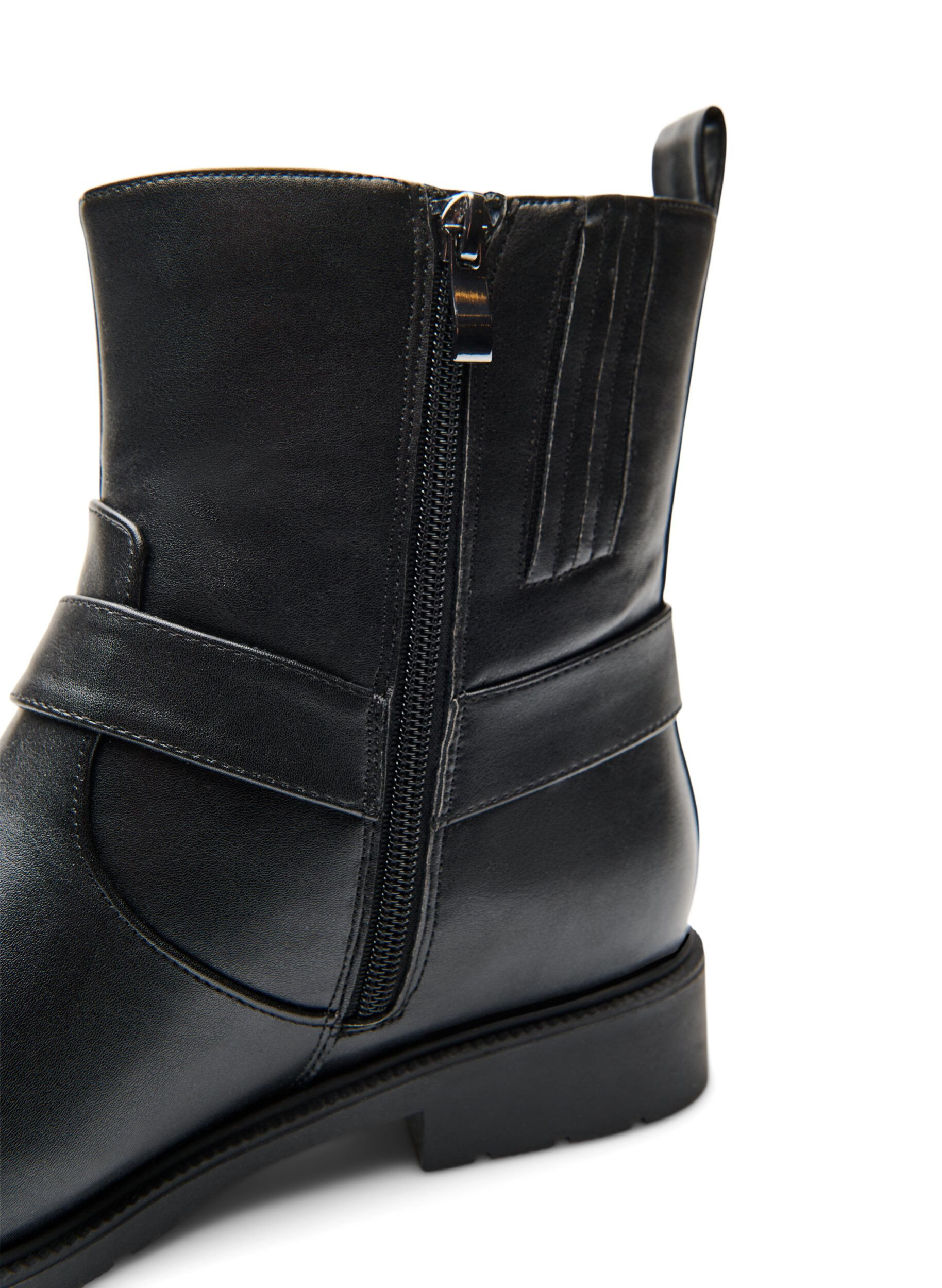 ZizziKorte bikerlaars, Zwart, Packshot image number 2