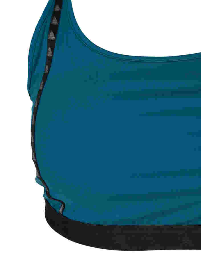 Brassière de sport avec maille dans le dos, Deep Teal, Packshot image number 2