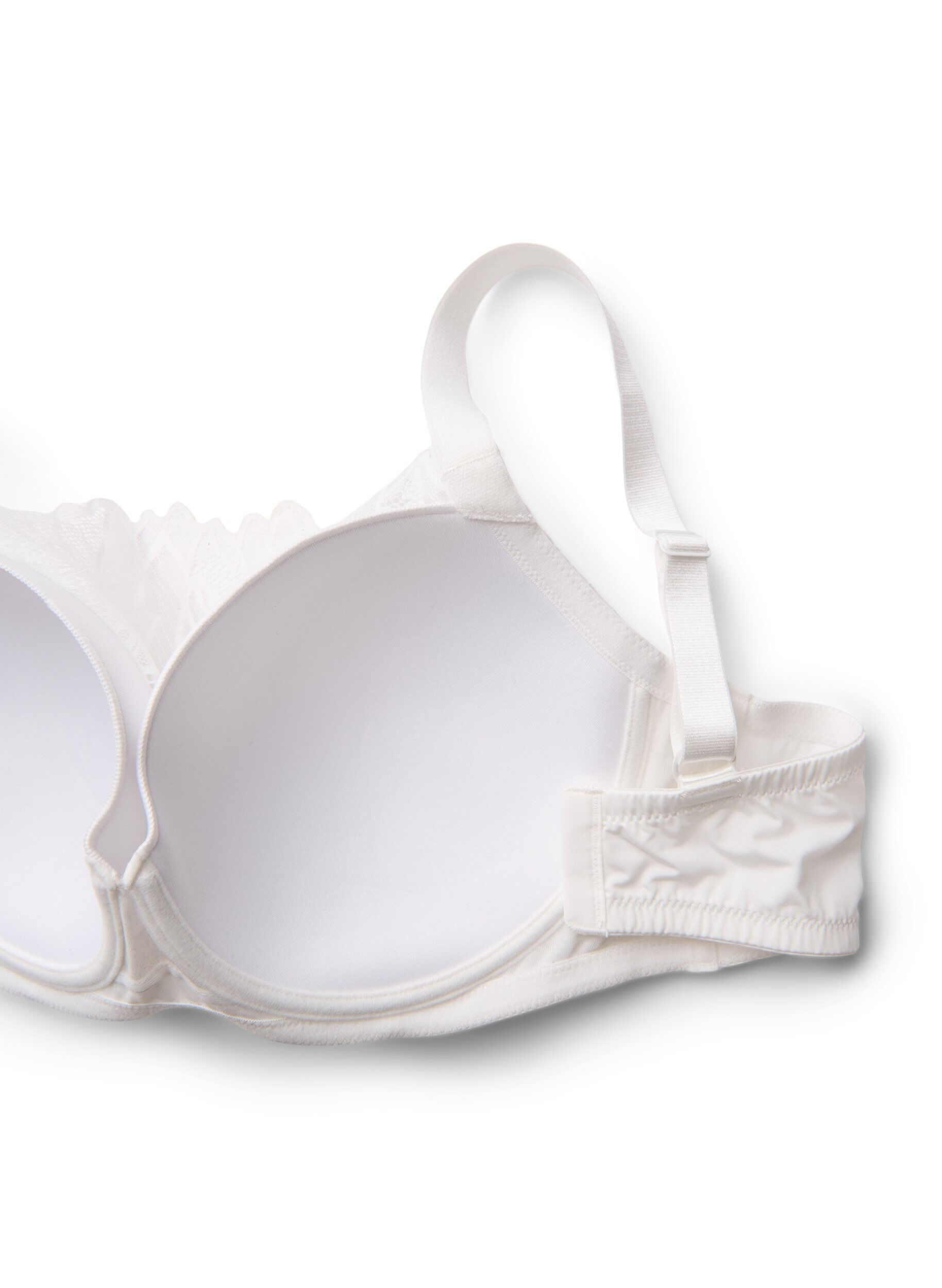 Zizzi Soutien-gorge moul&eacute; &agrave; armatures avec d&eacute;tails en dentelle, Blanc, Packshot image number 3