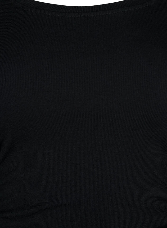 Strakke jurk met halslijn, Black, Packshot image number 2