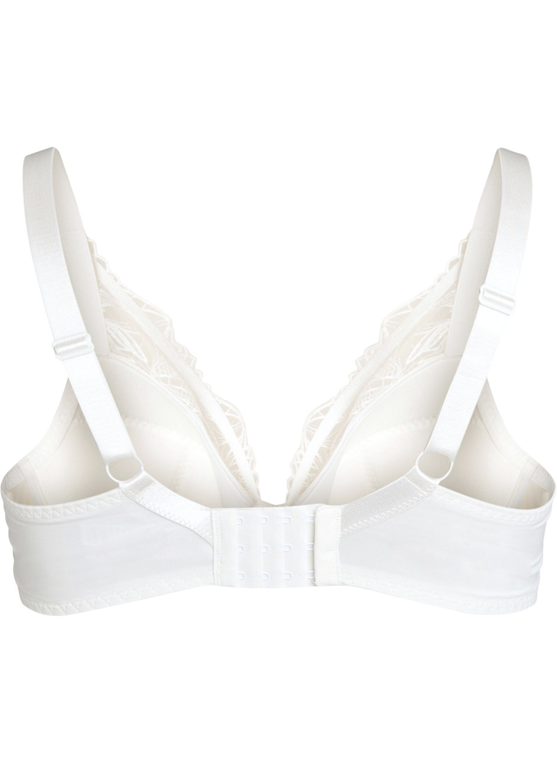 ZizziSoutien-gorge rembourr&eacute; en dentelle avec armatures, Blanc, Packshot image number 1