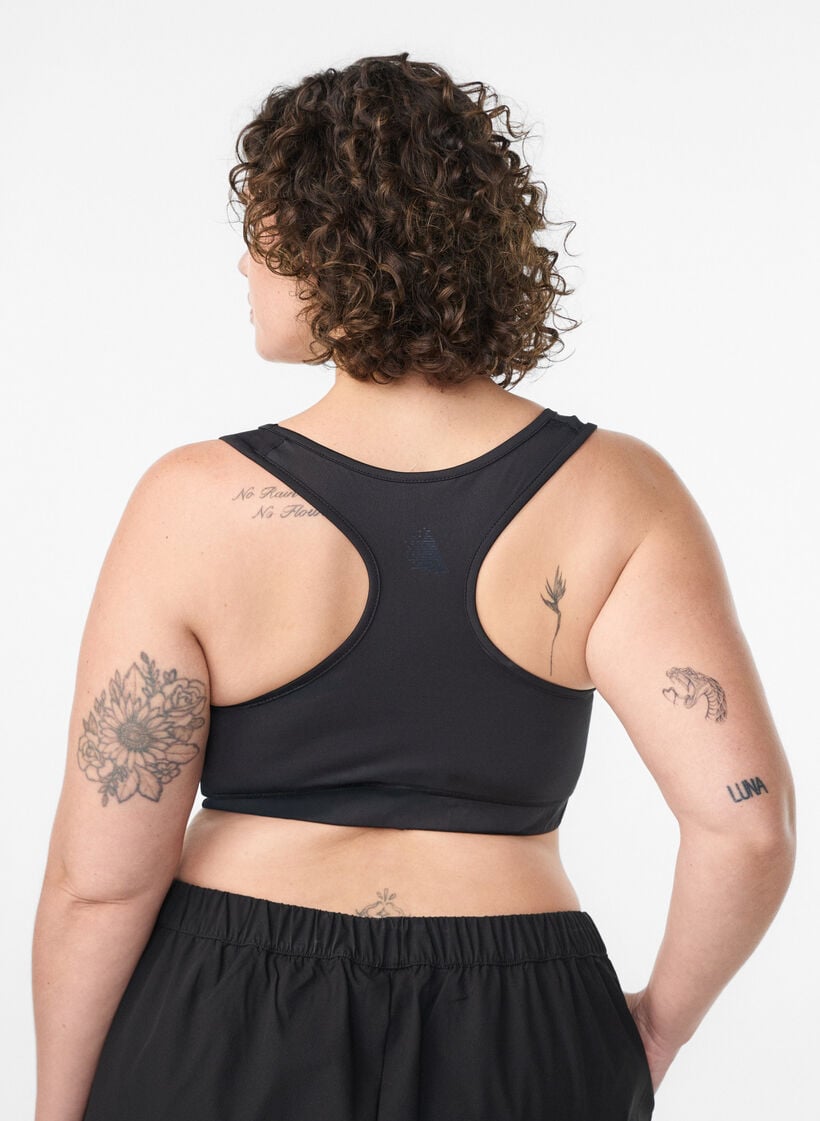 Brassi&egrave;re de sport avec dos nageur, Noir, Model image number 2