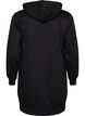 Lange hoodie met ritssluiting en zakken, Zwart, Packshot image number 1