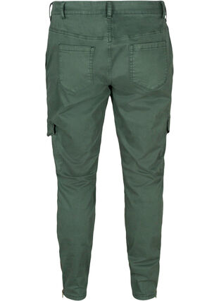 Pantalon cargo en coton, Darkest Spruce, Packshot image number 1