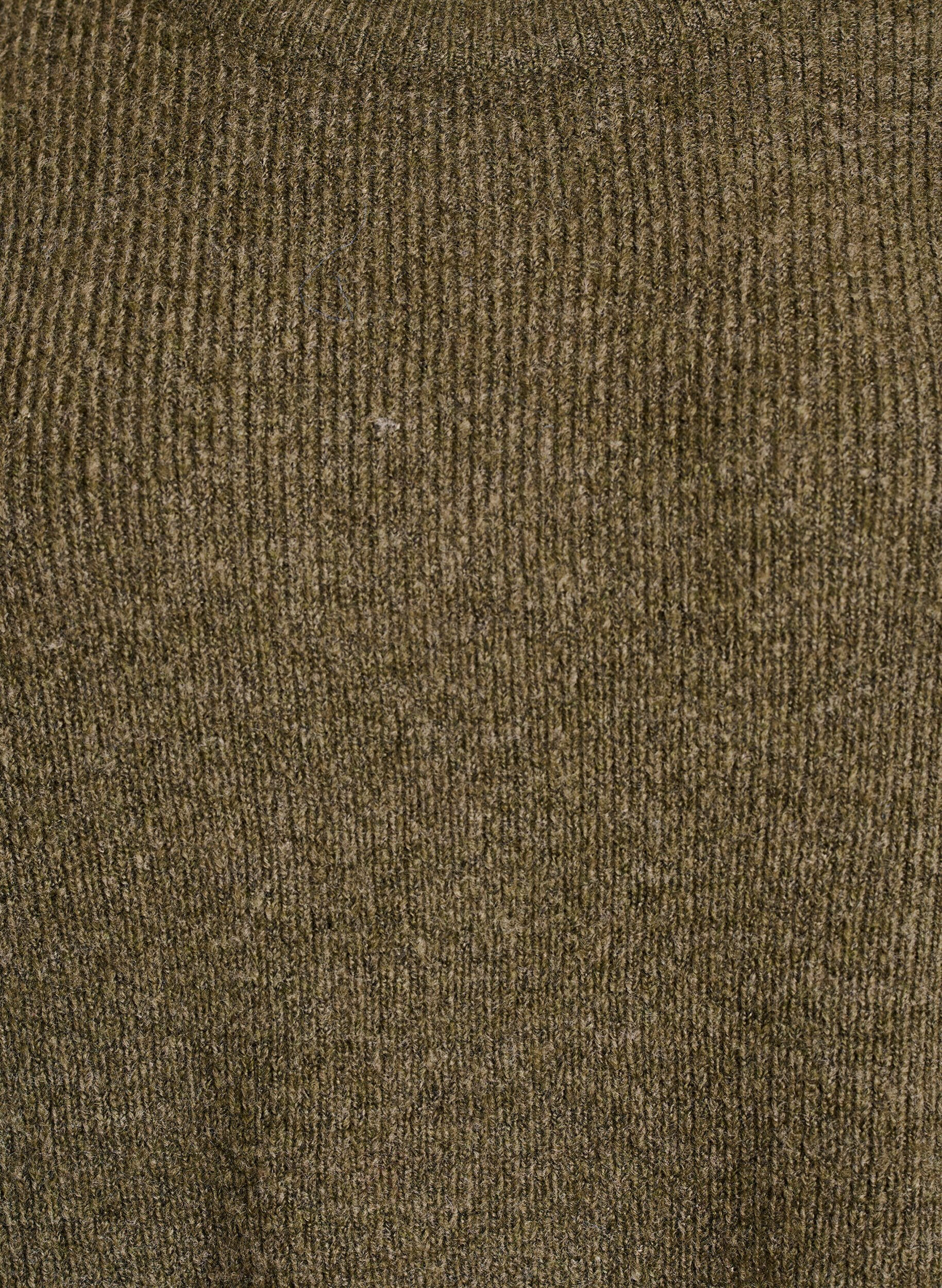 ZizziMelange breisel blouse met ronde hals, Groen, Packshot image number 2