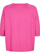 Gebreide blouse van viscose met 3/4 mouwen, Raspberry Rose, Packshot image number 1