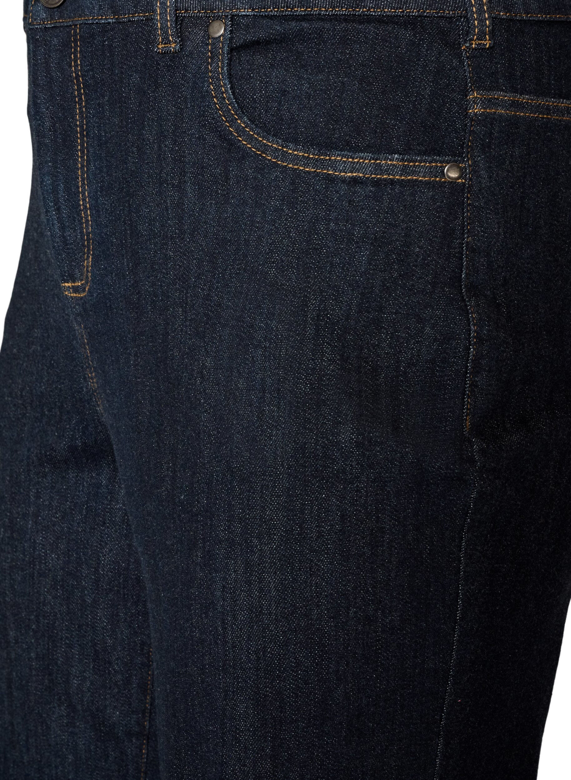 ZizziStraight-fit Kiana jeans met hoge taille, Blauw, Packshot image number 2