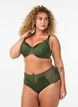 Soutien-gorge &agrave; armatures rembourr&eacute; avec dentelle, Vert Kaki, Model image number 1