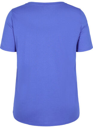 T-shirt à manches courtes et encolure ronde, Dazzling Blue MB, Packshot image number 1