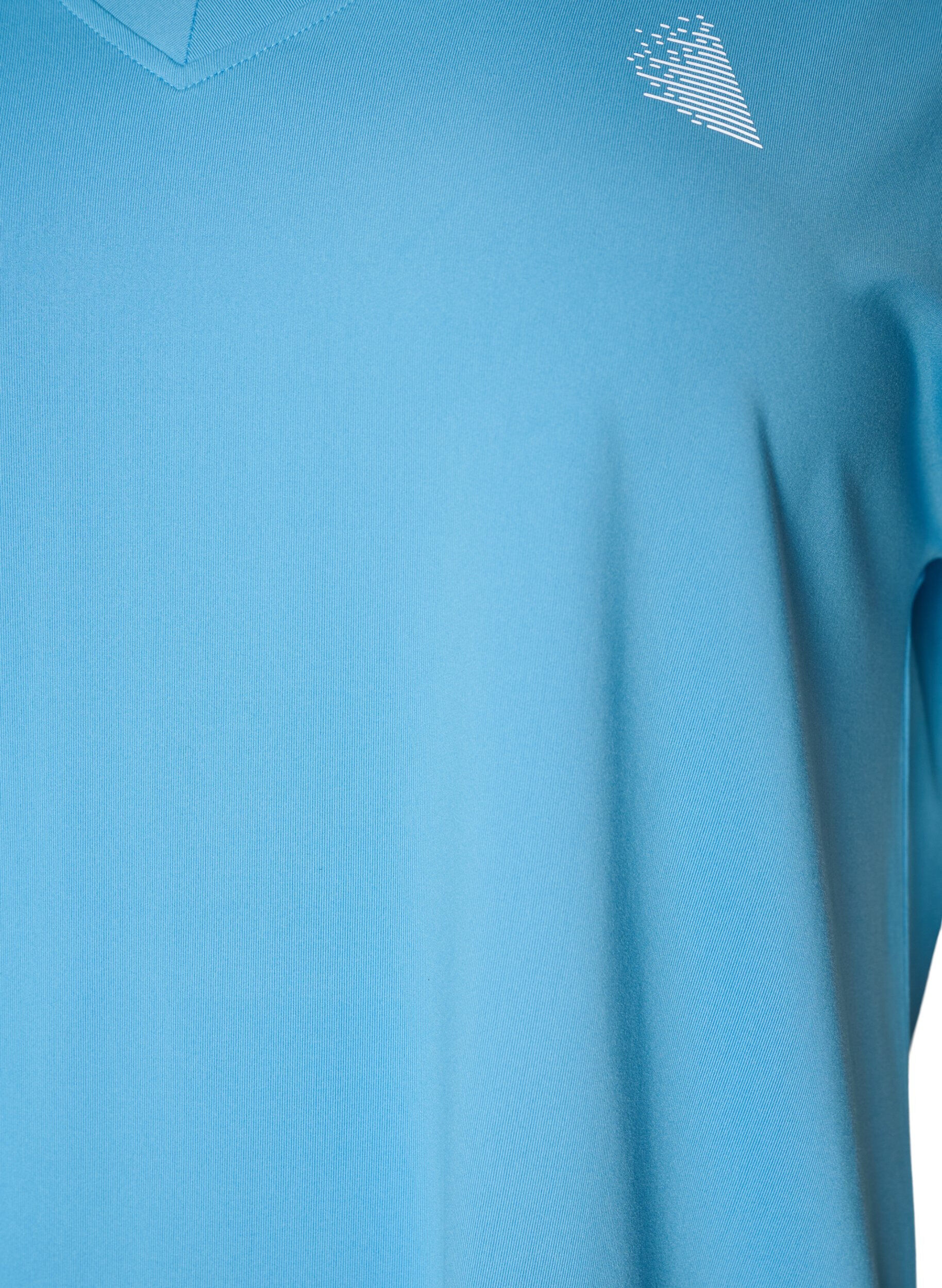 ZizziT-shirt de sport ample avec col en v, Bleu Clair, Packshot image number 2
