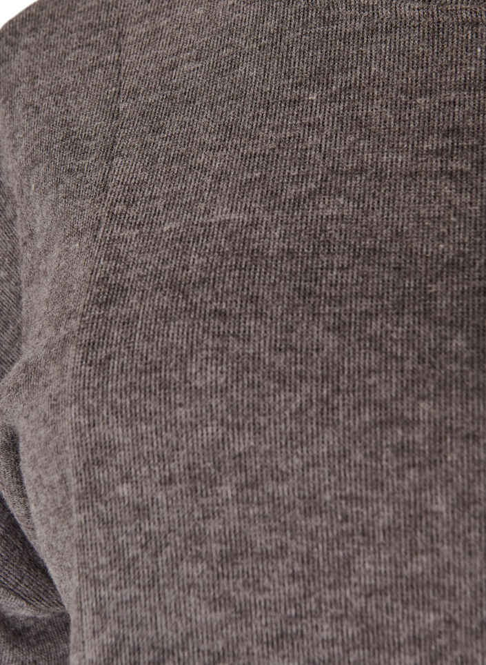 A-lijn jersey blouse met mouwen tot de elleboog, Grijs, Packshot image number 2