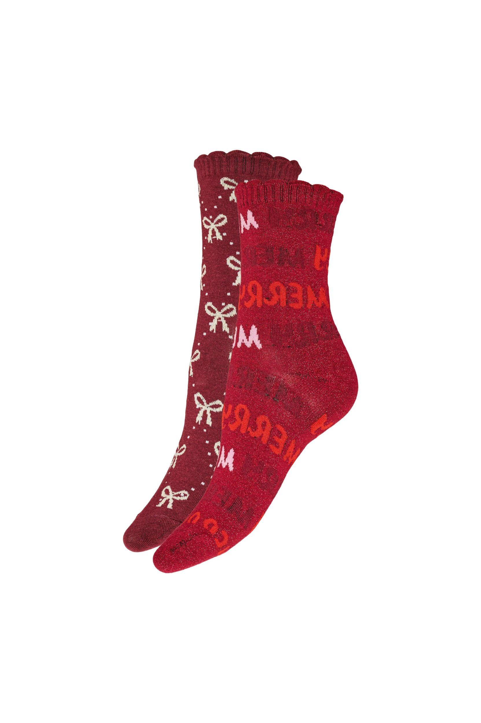 Lot de 2 paires de chaussettes de No&euml;l