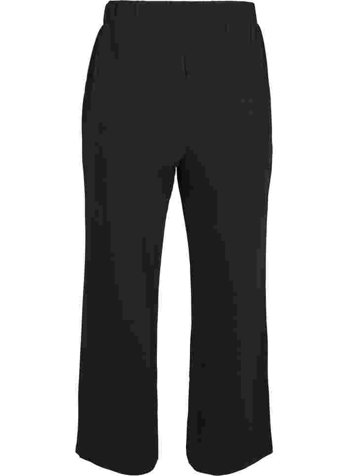 Losse broek met zakken, Black, Packshot image number 1