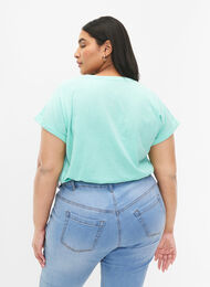 T-shirt à manches courtes en coton mélangé, Cabbage, Model