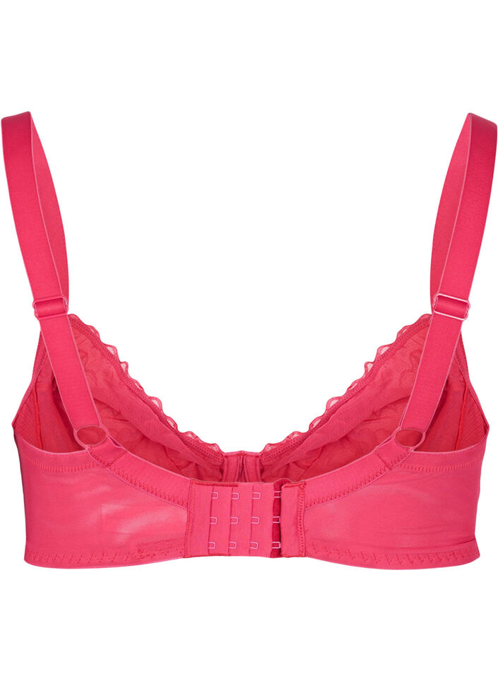 Soutien-gorge avec armature et dentelle, Rose, Packshot image number 1