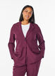 Blazer avec poches et fentes, Bordeaux fonc&eacute;, Model image number 0