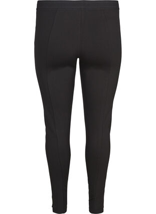 Klassieke legging in effen kleur, Black, Packshot image number 1