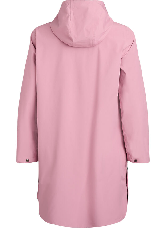 Veste de pluie avec poches et capuche, Rose, Packshot