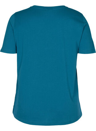 T-shirt met korte mouwen en print, Blue Coral, Packshot image number 1