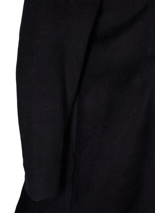 Veste en laine avec capuche, Black Solid, Packshot image number 3