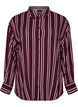 Chemise de nuit &agrave; rayures, Bordeaux fonc&eacute;, Packshot image number 0