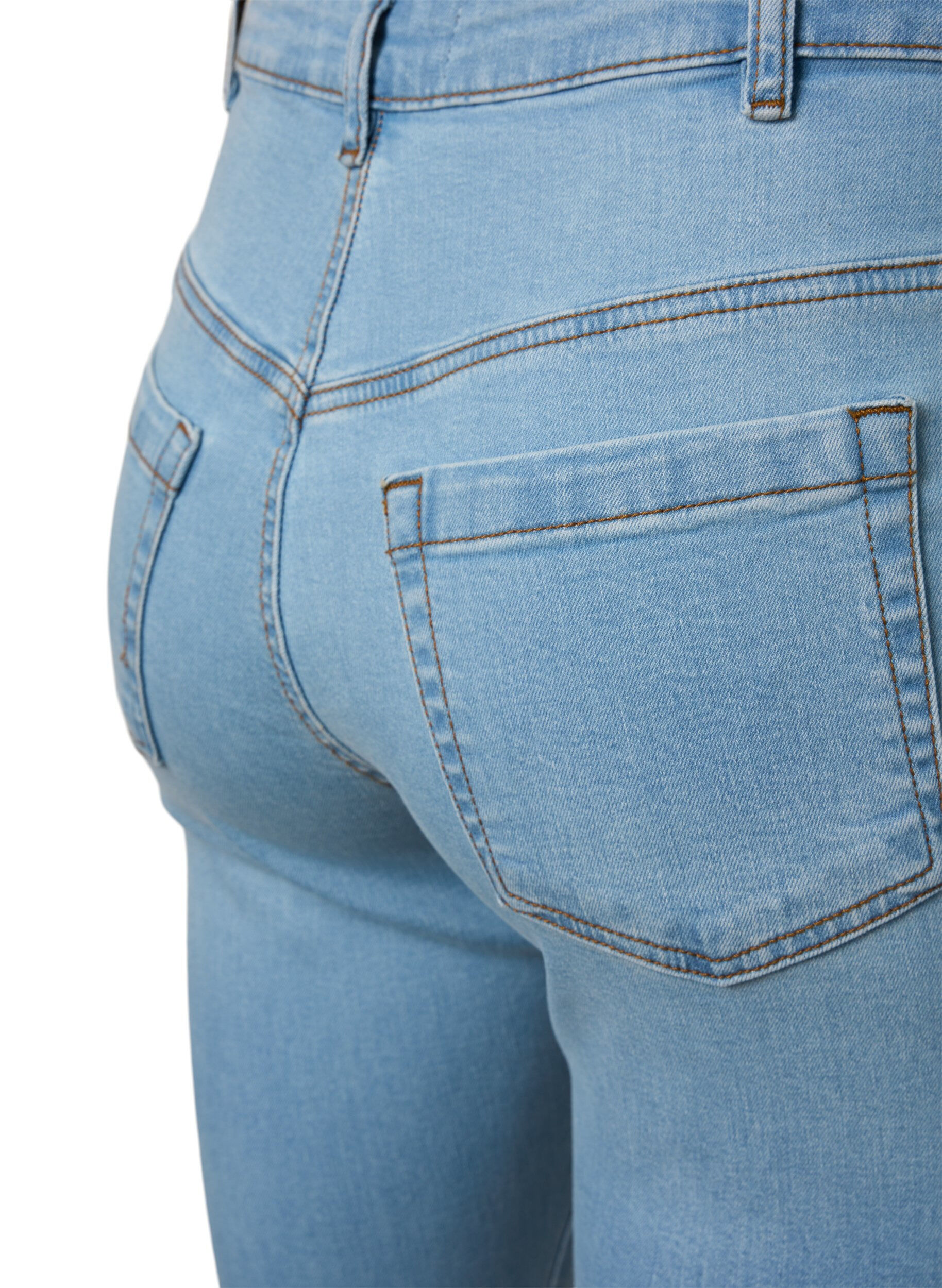ZizziEllen bootcut jeans met hoge taille, Blauw, Packshot image number 3