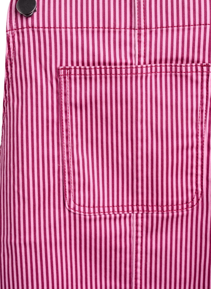 Korte jurk met banden en strepen, Red Stripe, Packshot image number 2