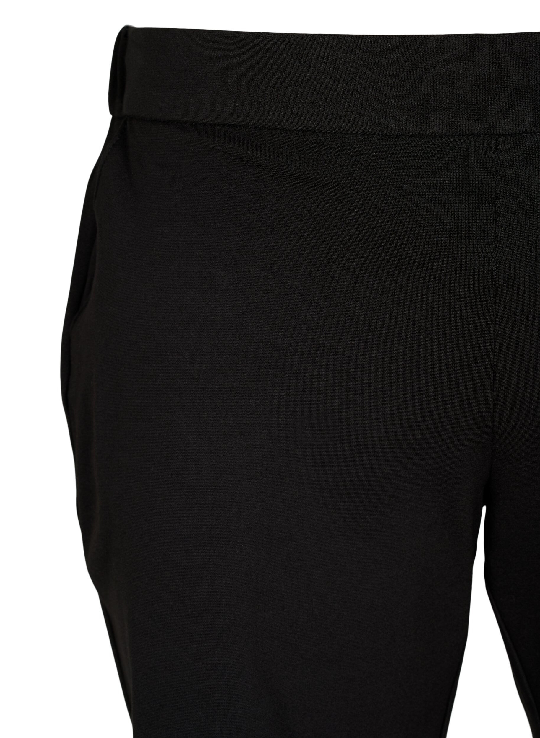 ZizziMaddison korte broek met normale pasvorm, Black, Packshot image number 2