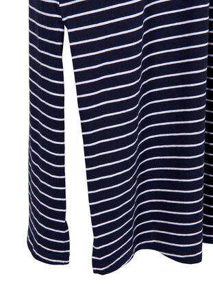 Robe midi en coton à manches courtes, Night Sky Stripe, Packshot image number 3