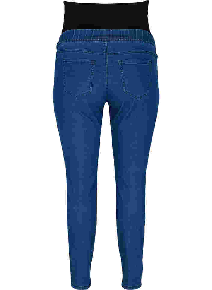 Pantalon de grossesse à poches arrière, Dark blue, Packshot image number 1