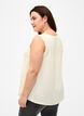 Haut avec dentelle et détail de croix, White Smoke, Model image number 1