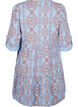 Robe courte en mousseline de coton &agrave; motif, Bleu Clair, Packshot image number 1