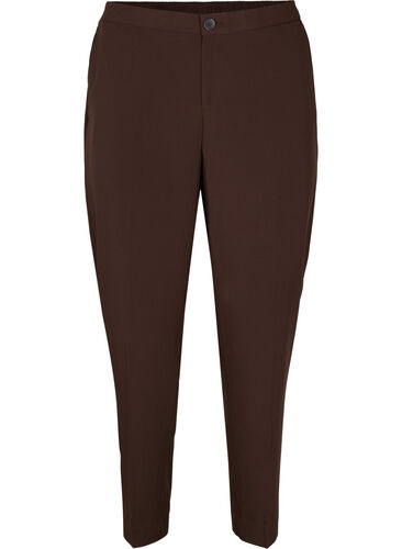 Pantalon classique avec plis , Coffee Bean, Packshot image number 0