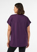 T-shirt de sport couleur unie, Violet, Model image number 2