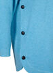 Gem&ecirc;leerde gebreide blouse met knopen, River Blue WhiteMel., Packshot image number 3