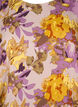 Smock blouse met bloemenprint, Purple Flower, Packshot image number 2
