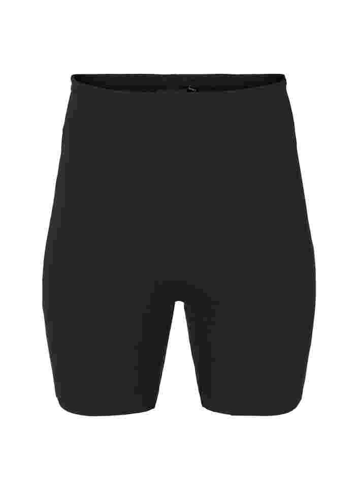 Light shapewear shorts met hoge taille, Black, Packshot